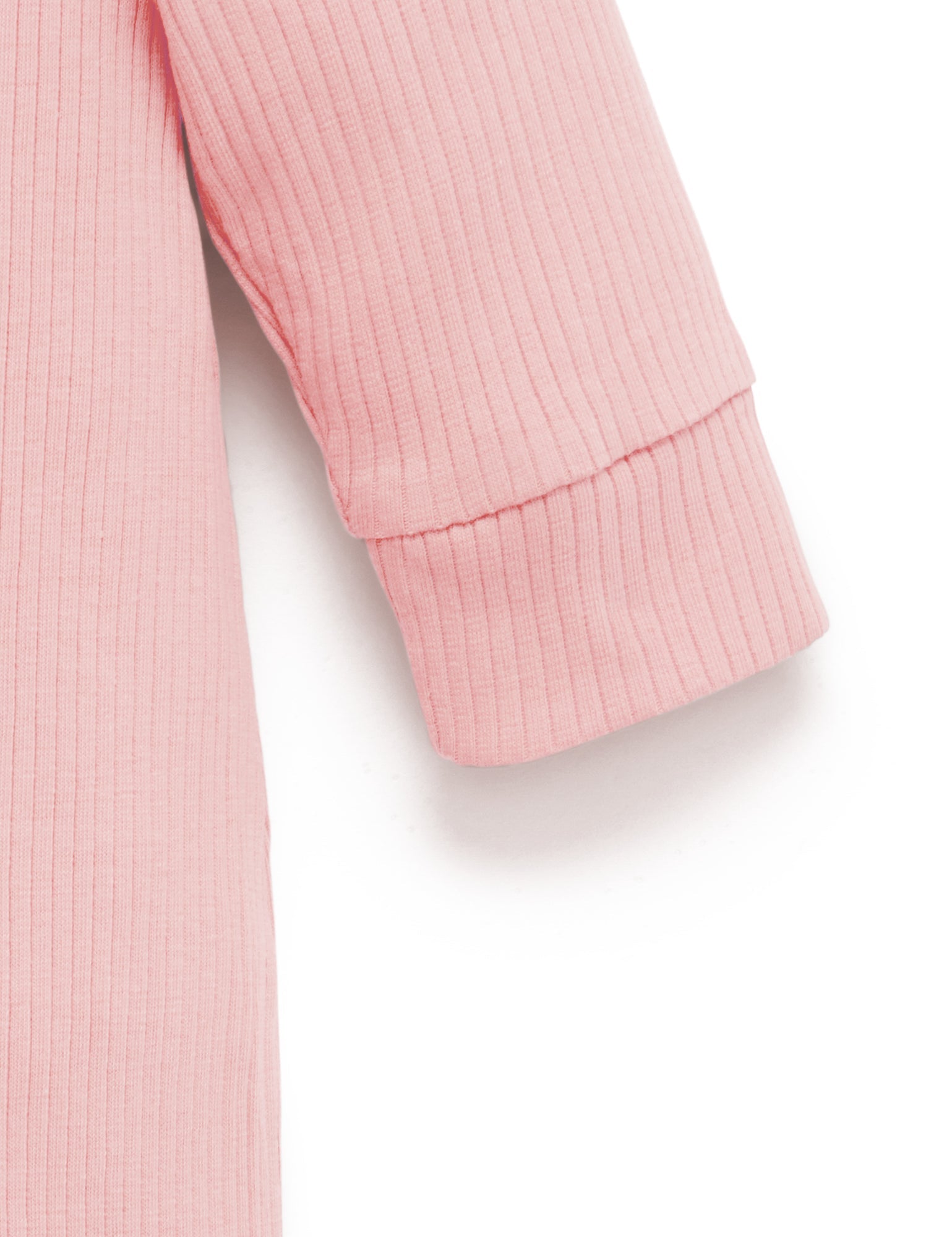 Rib Zip Growsuit - Dusty Rose
