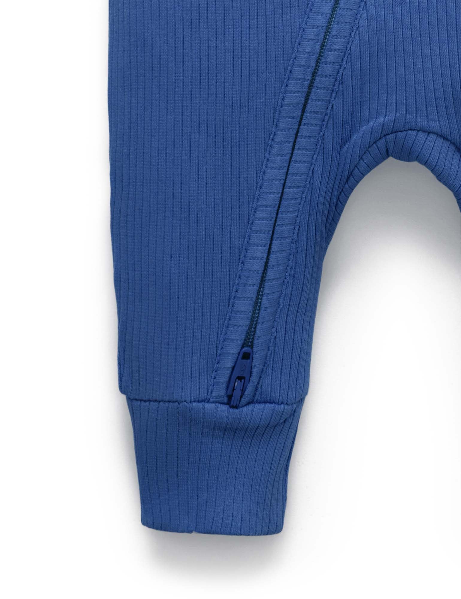 Rib Zip Growsuit - Waterfall