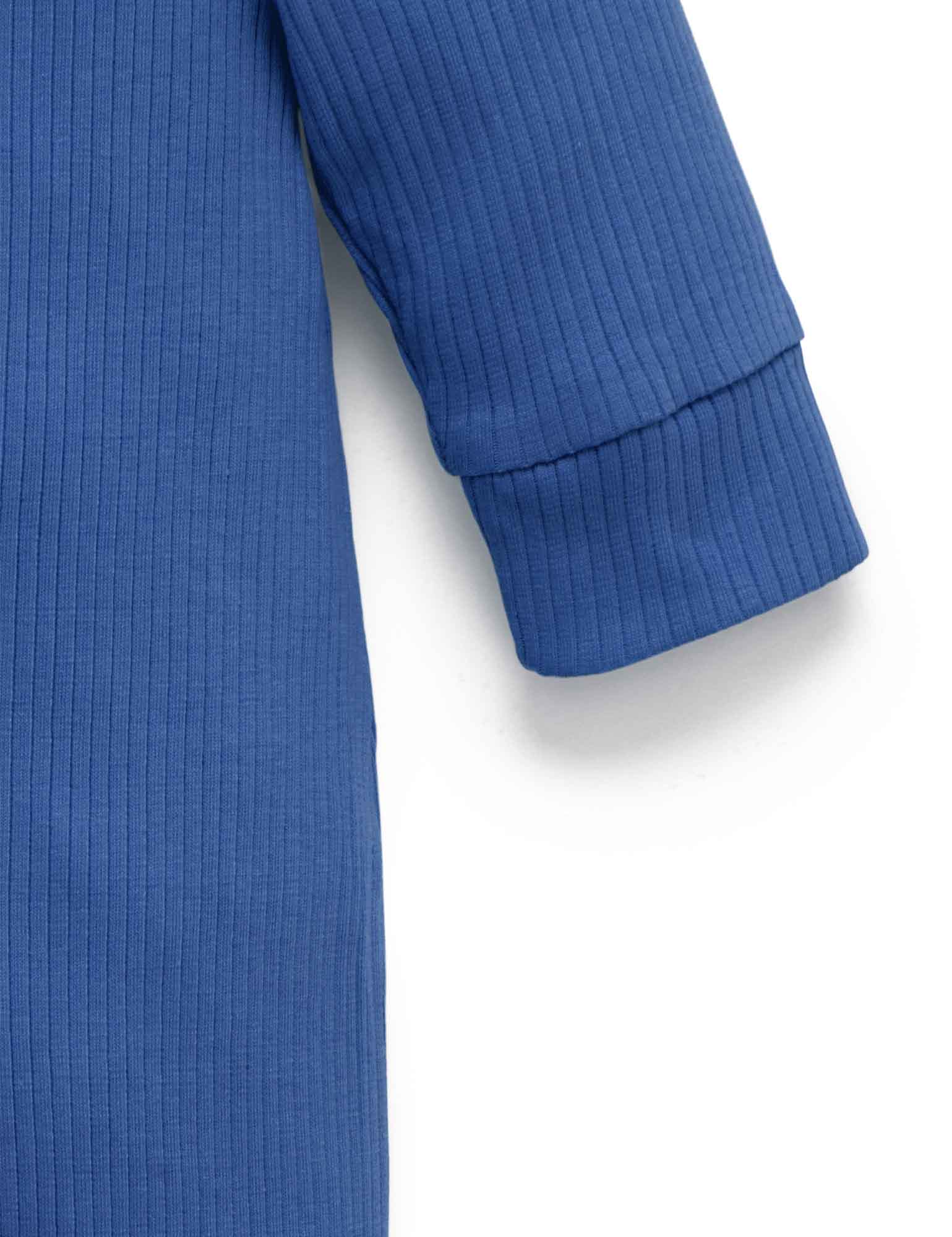 Rib Zip Growsuit - Waterfall