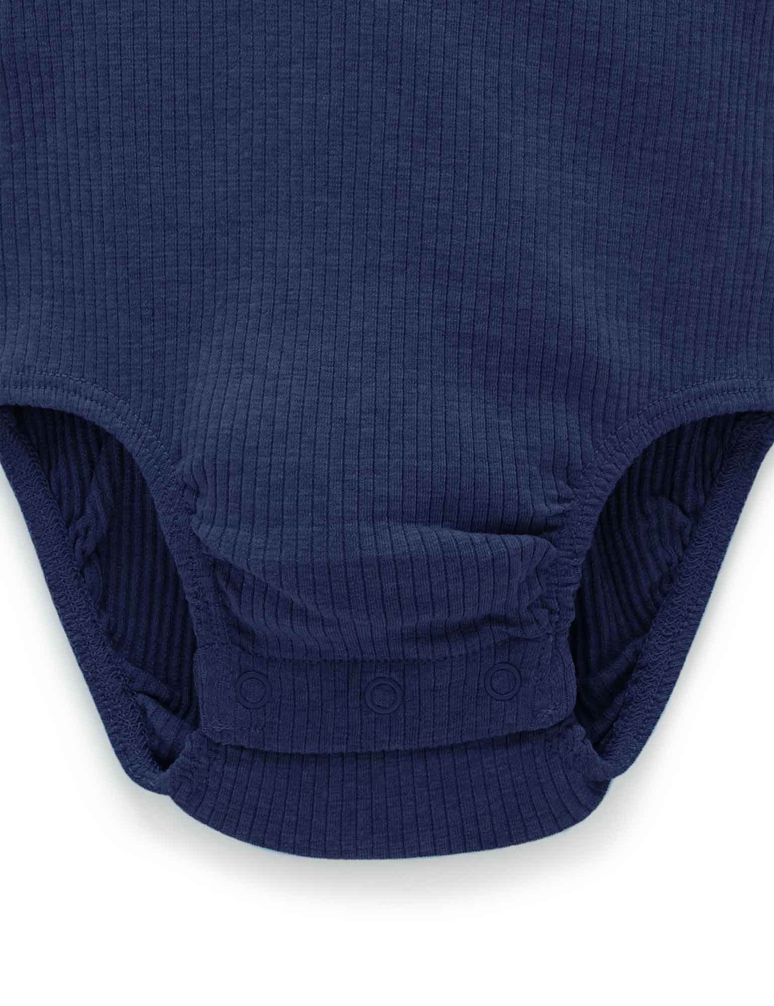Rib S/Slv Bodysuit - Winter Navy