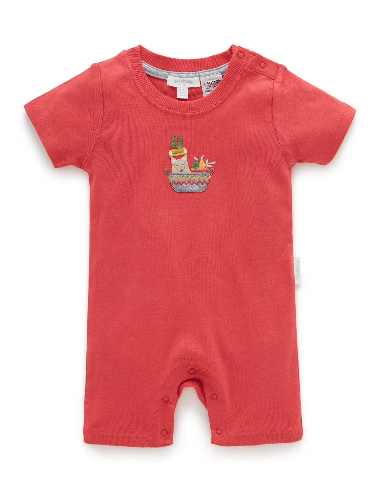 Surprise S/leg Growsuit - Vintage Red