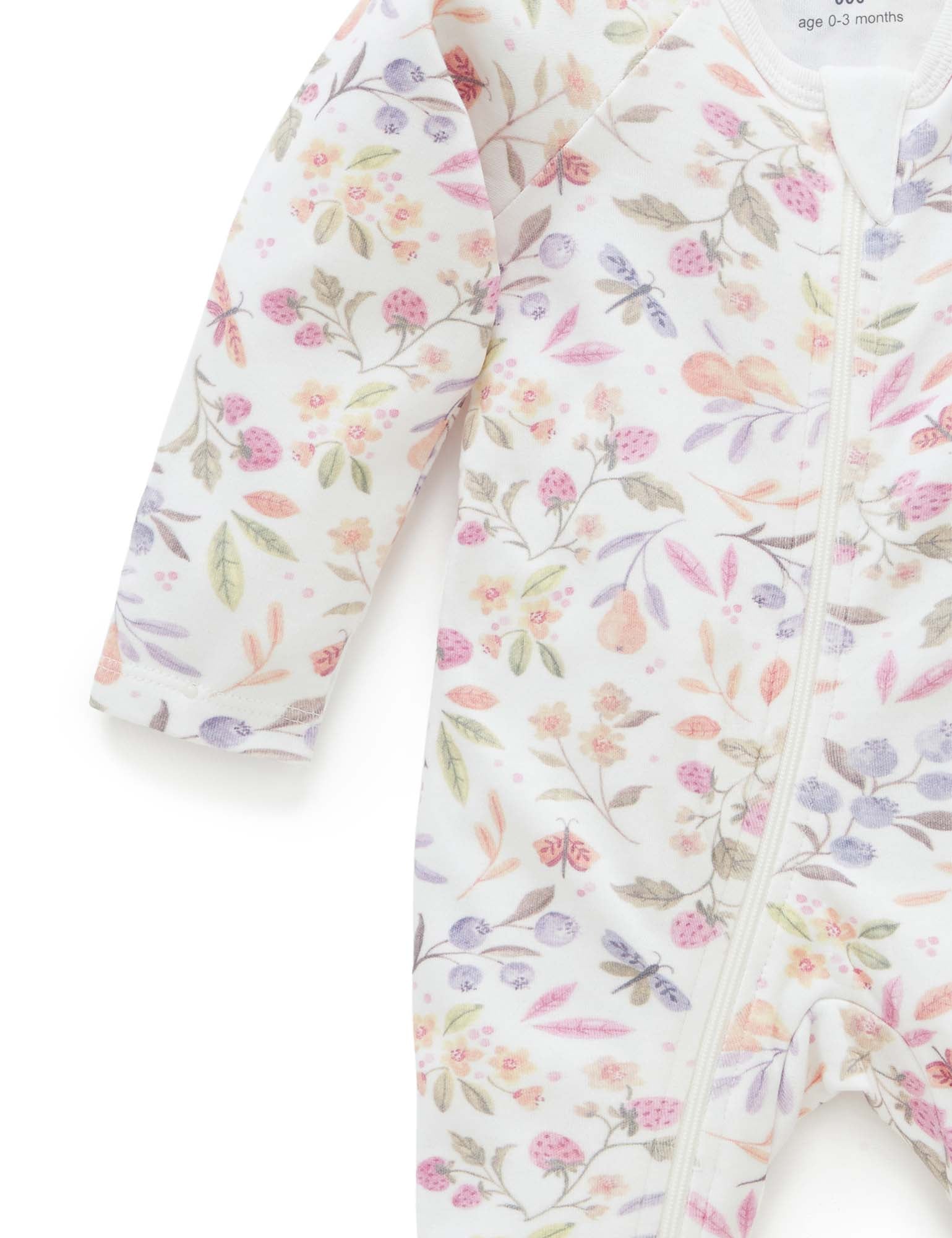 2 Pack Digital Zip Growsuit - Garden Floral Print