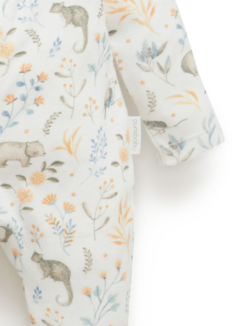 2 Pack Digital Zip Growsuit - Bush Friends Print
