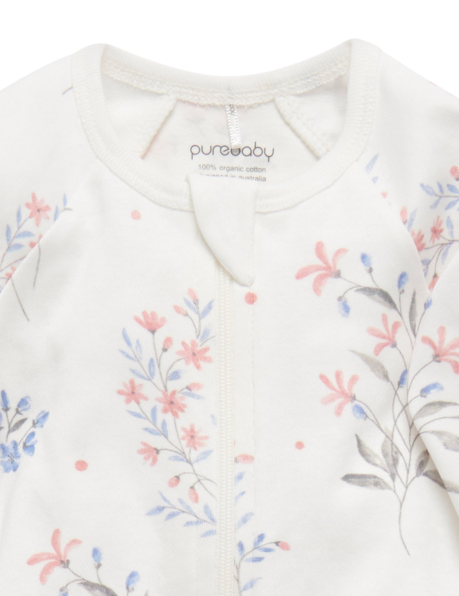 2 Pack Digital Zip Growsuit - Wild Flower Print
