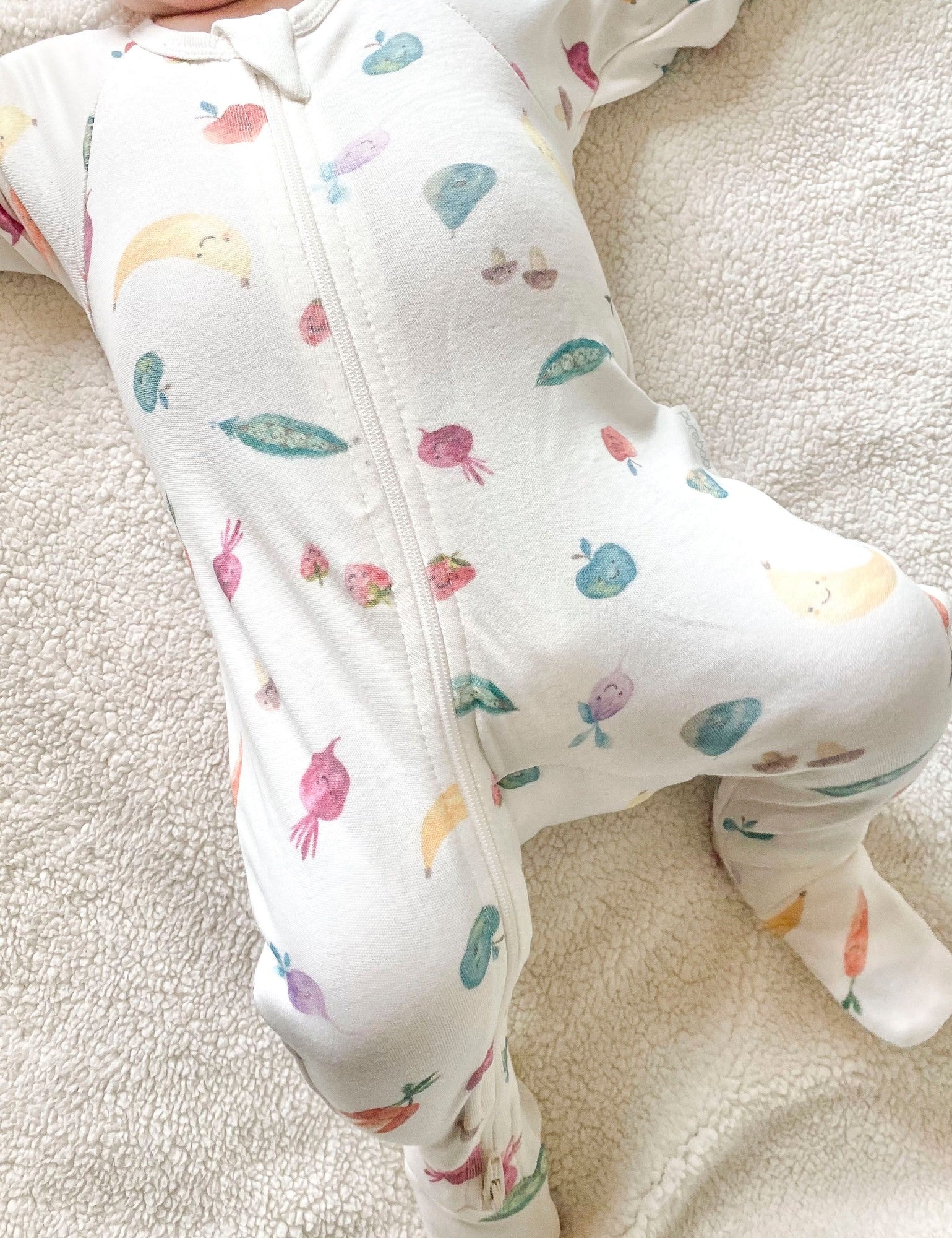 2 Pack Digital Zip Growsuit - Happy Veg Print