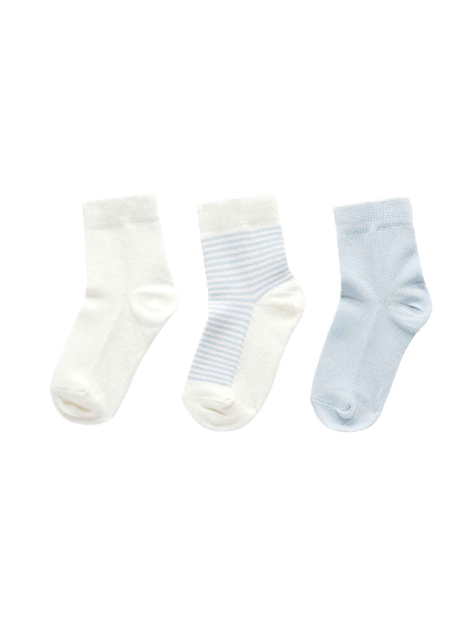3 Sock Pack - Pale Blue Pack