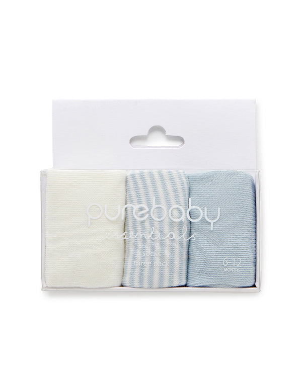3 Sock Pack - Pale Blue Pack