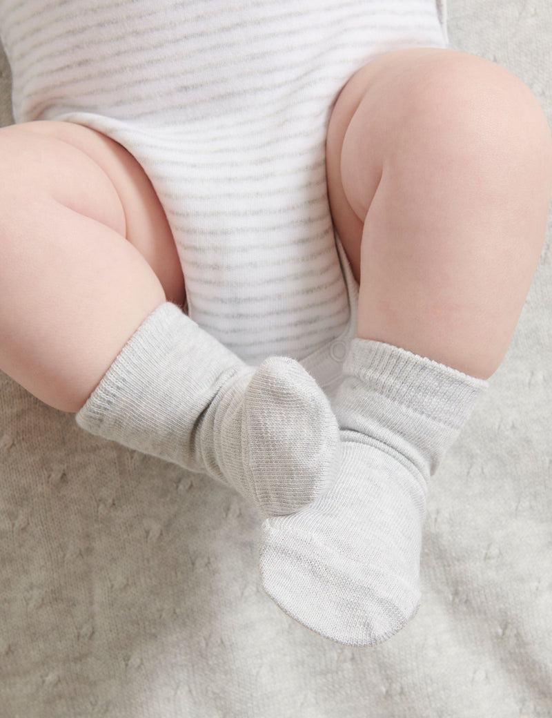 3 Sock Pack - Pale Grey Melange Pack