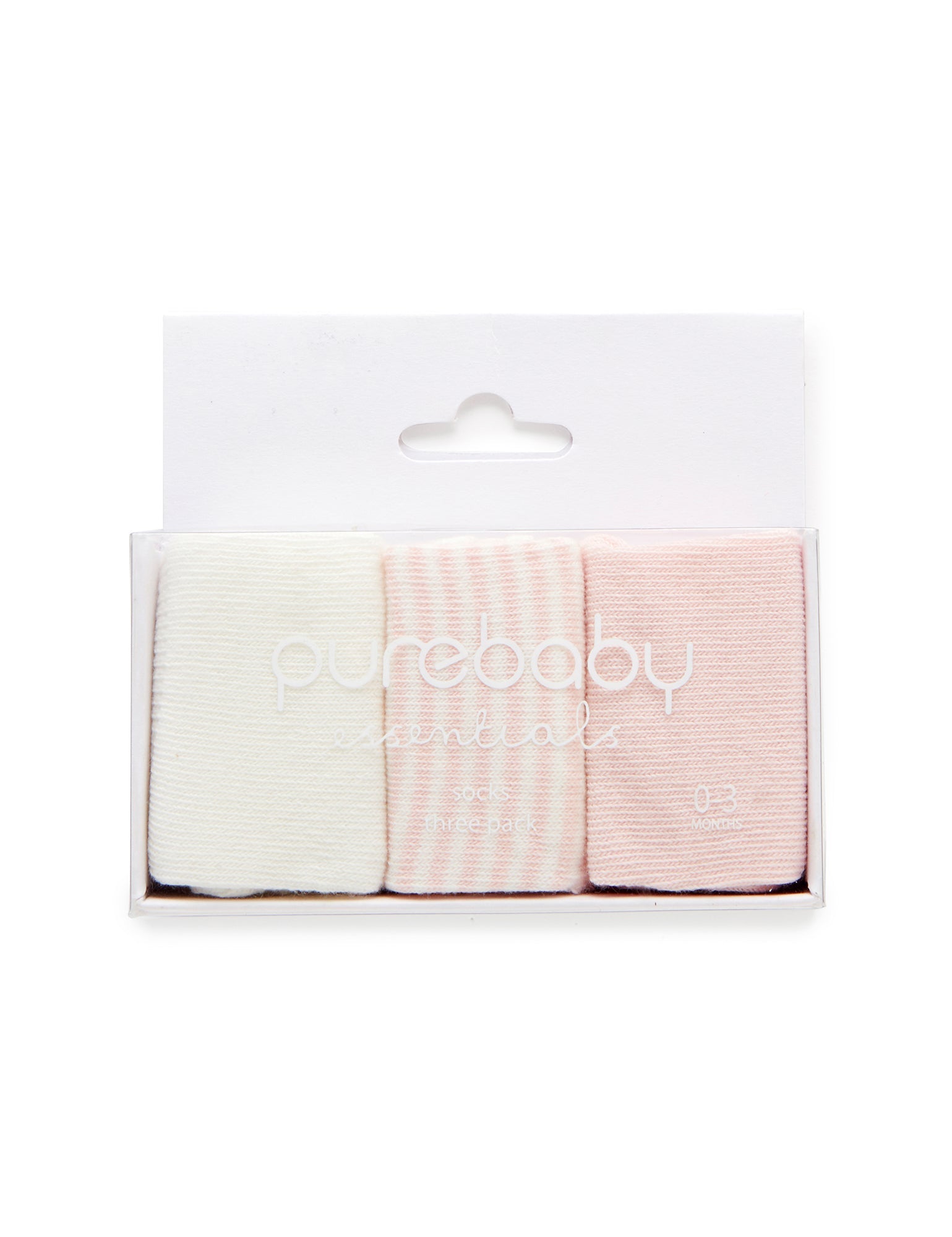 3 Sock Pack - Pale Pink Pack