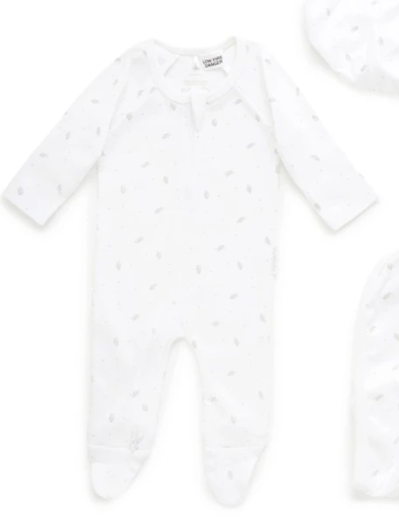 Newborn Hospital Pack - Pale Grey Leaf w Spot