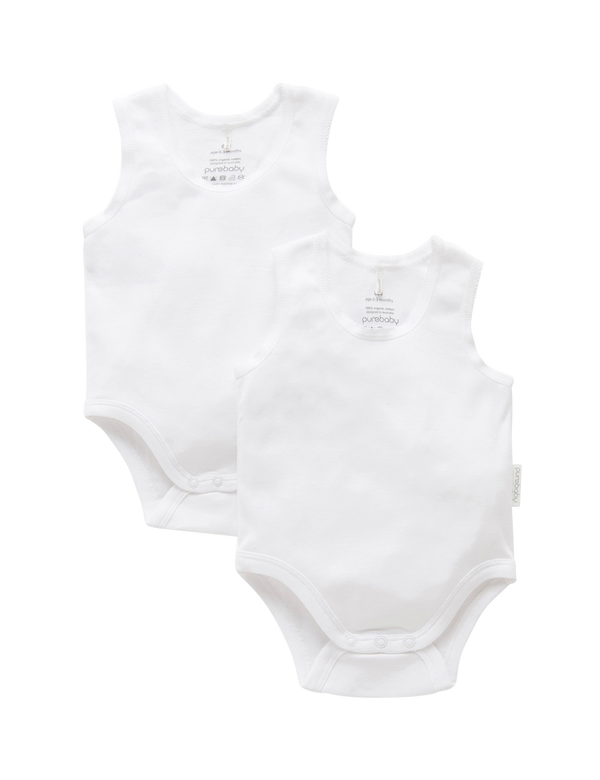 Rib Bodysuit 2 pack - White Pack