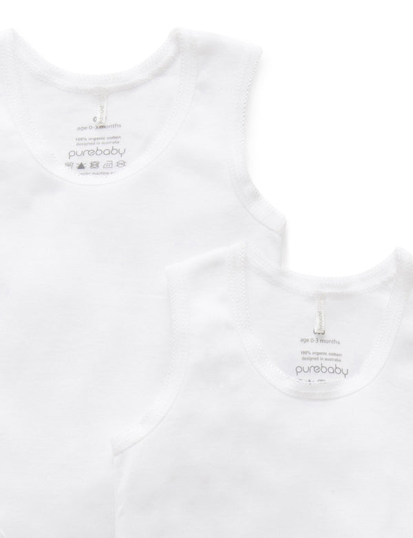 Rib Bodysuit 2 pack - White Pack