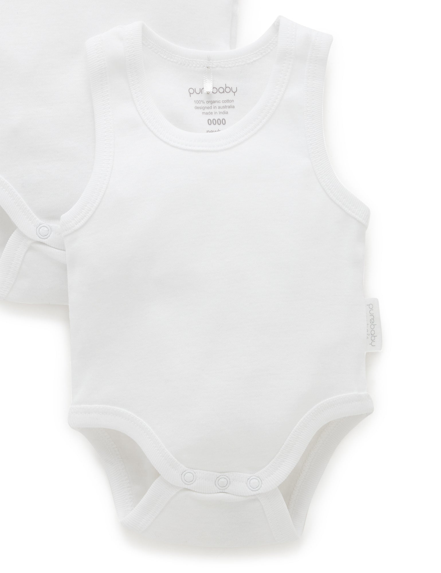 Rib Bodysuit 2 pack - White Pack