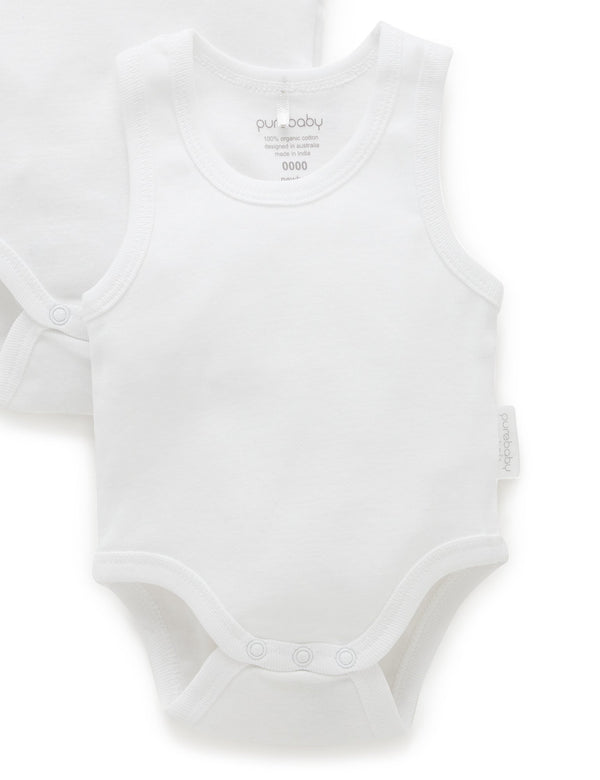 Rib Bodysuit 2 pack - White Pack