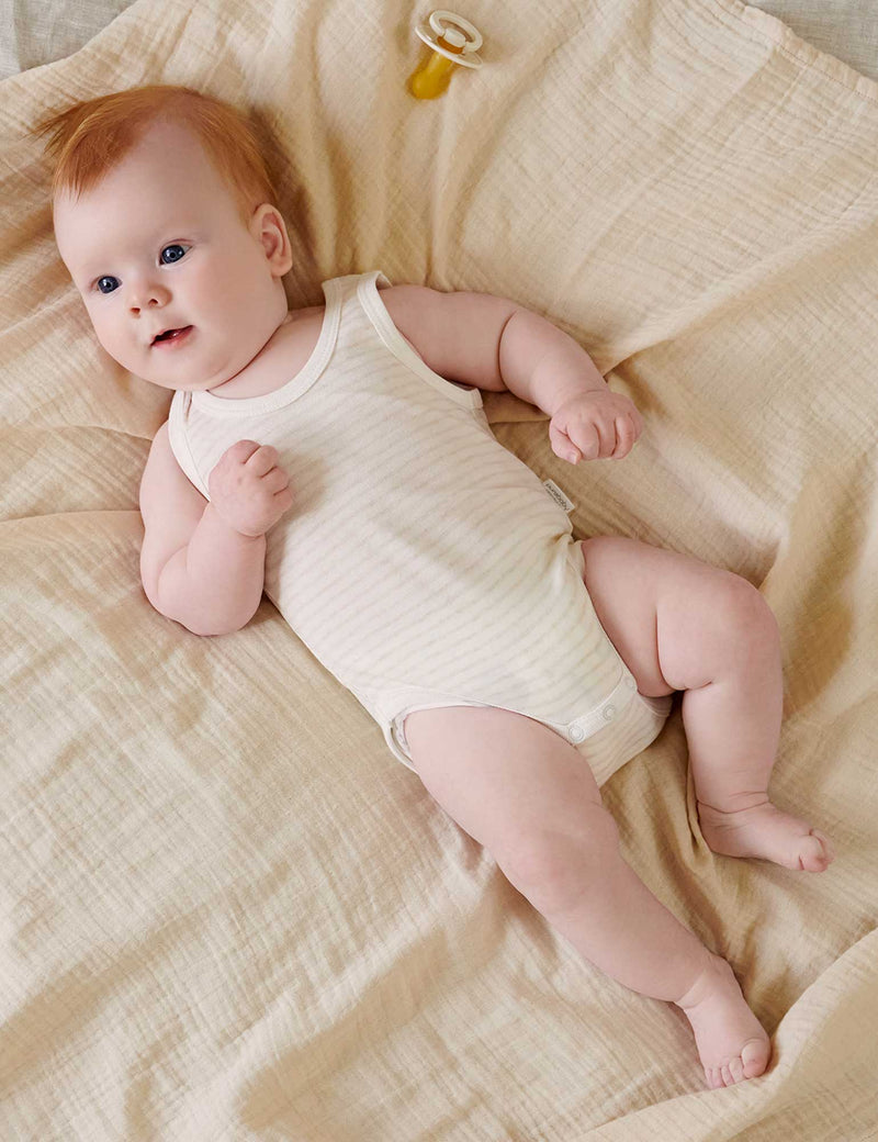 Rib Bodysuit 2 pack - Wheat Pack