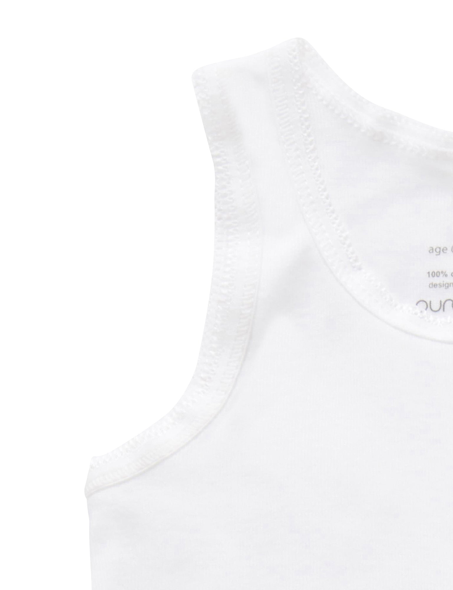 2 Pack Rib Singlet - White