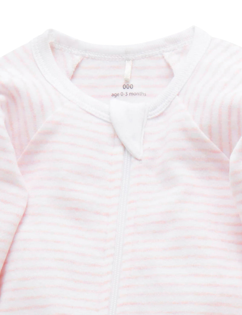 2 Pack Zip Growsuit - Pale Pink Pack