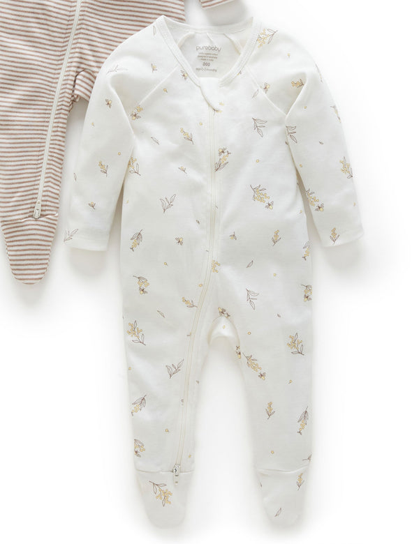 2 Pack Zip Growsuit - Vanilla Wattle Bee Pack