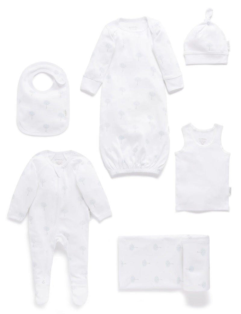 Newborn Hospital Pack - Pale Blue Tree