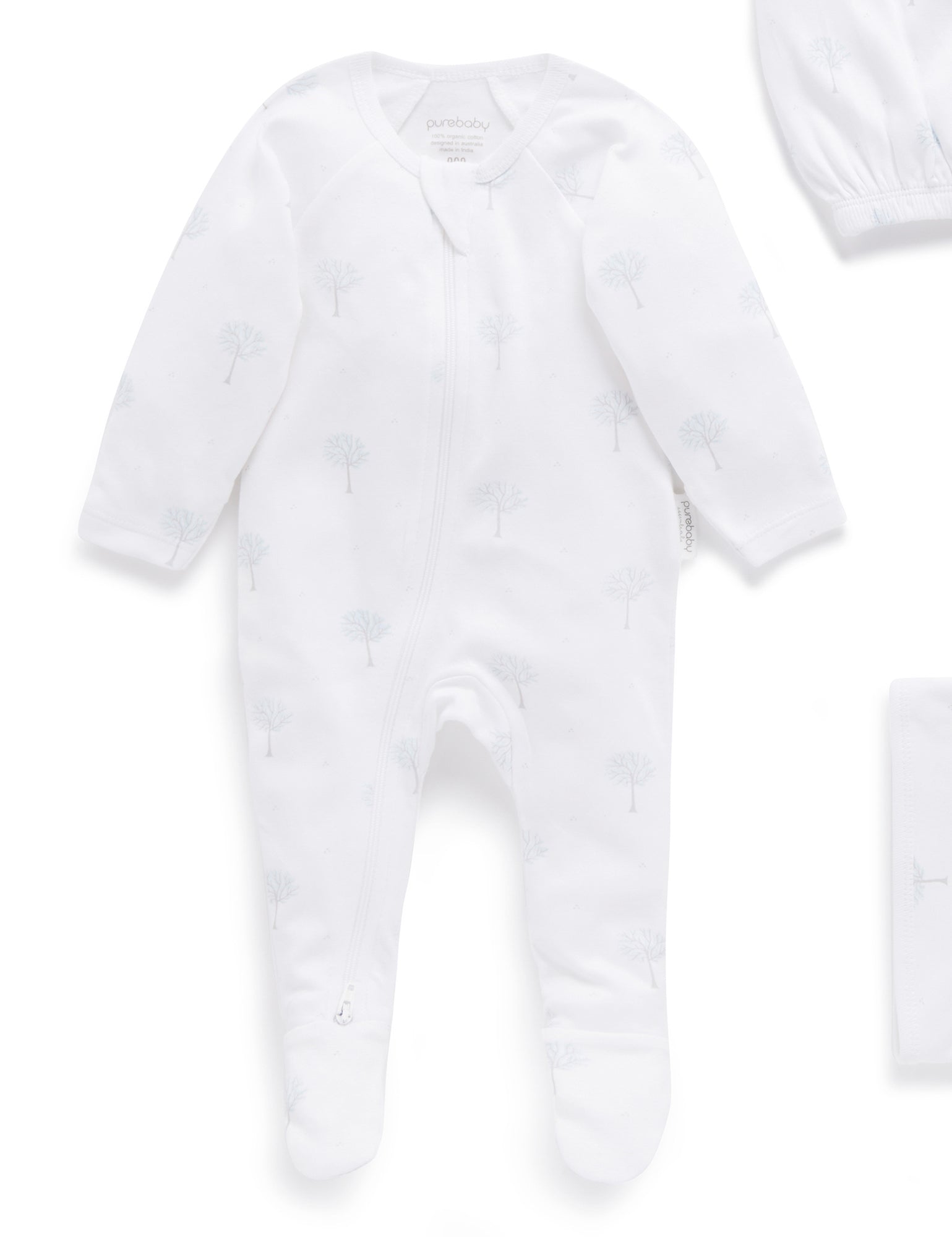 Newborn Hospital Pack - Pale Blue Tree