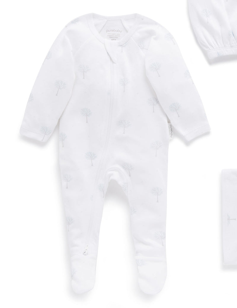 Newborn Hospital Pack - Pale Blue Tree