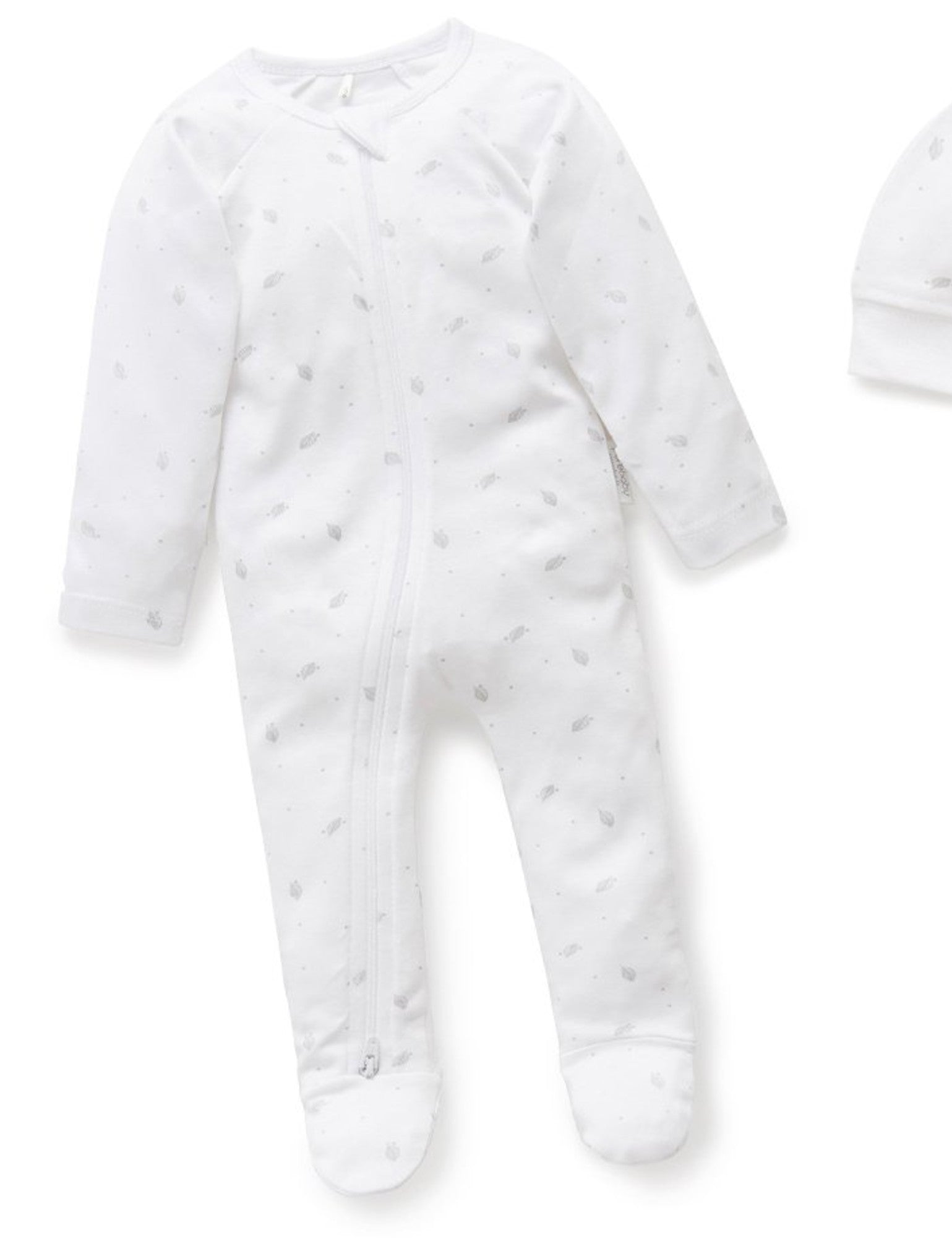 Newborn Hospital Pack - Pale Grey Leaf w Spot
