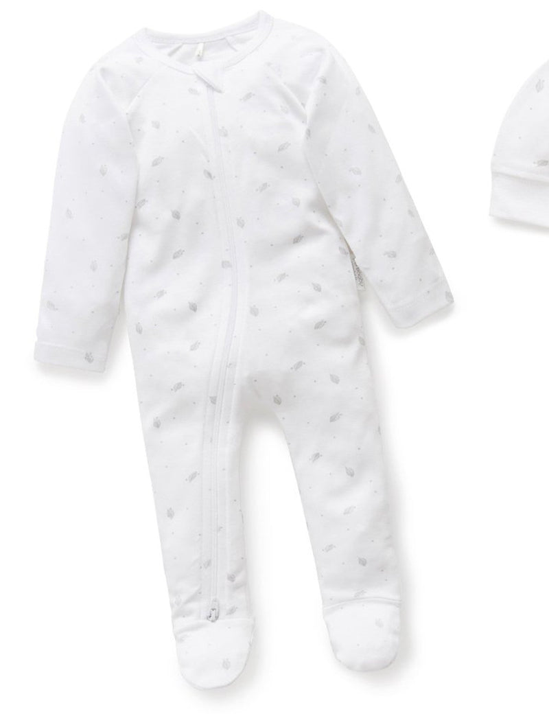 Newborn Hospital Pack - Pale Grey Leaf w Spot