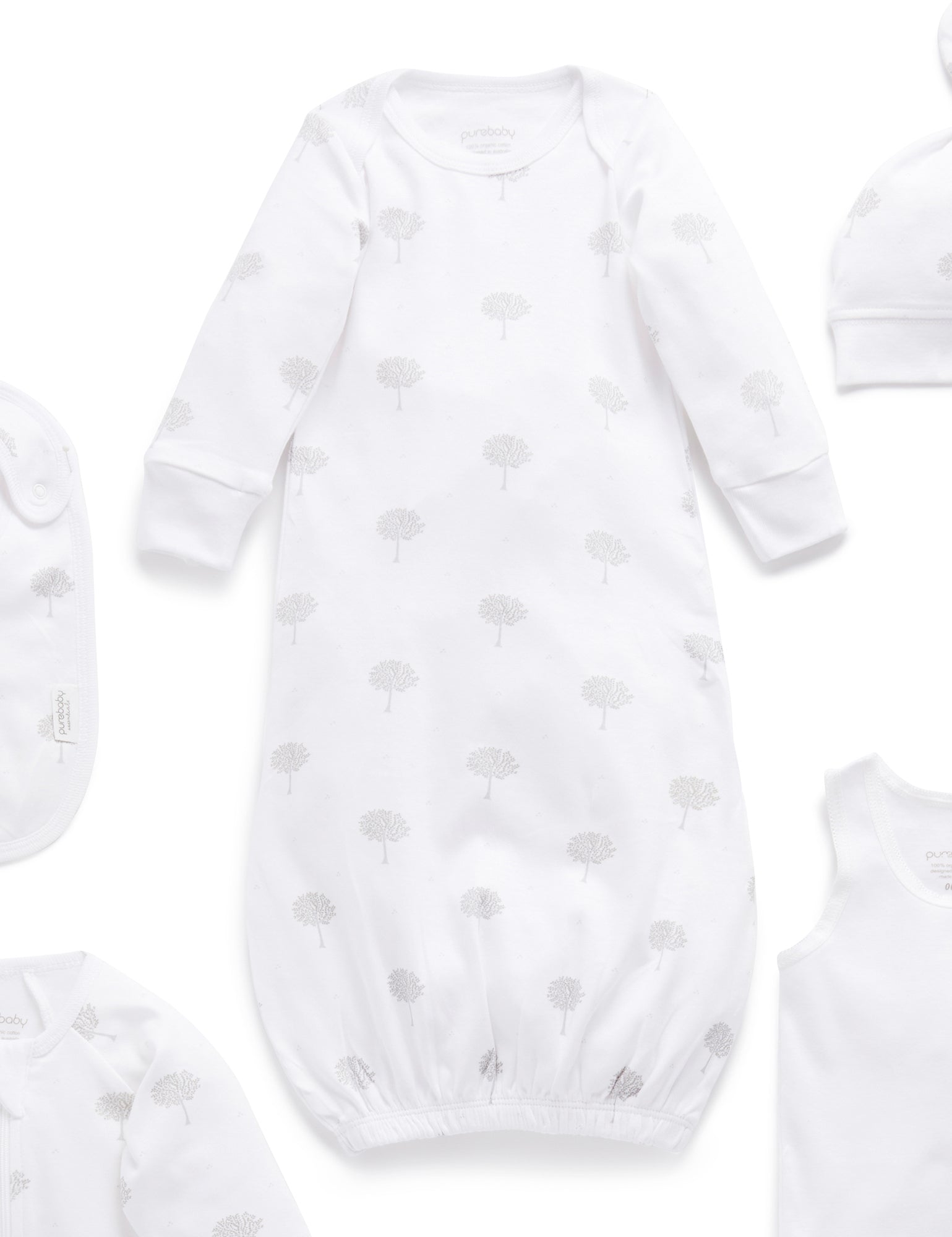 Newborn Hospital Pack - Pale Grey Tree