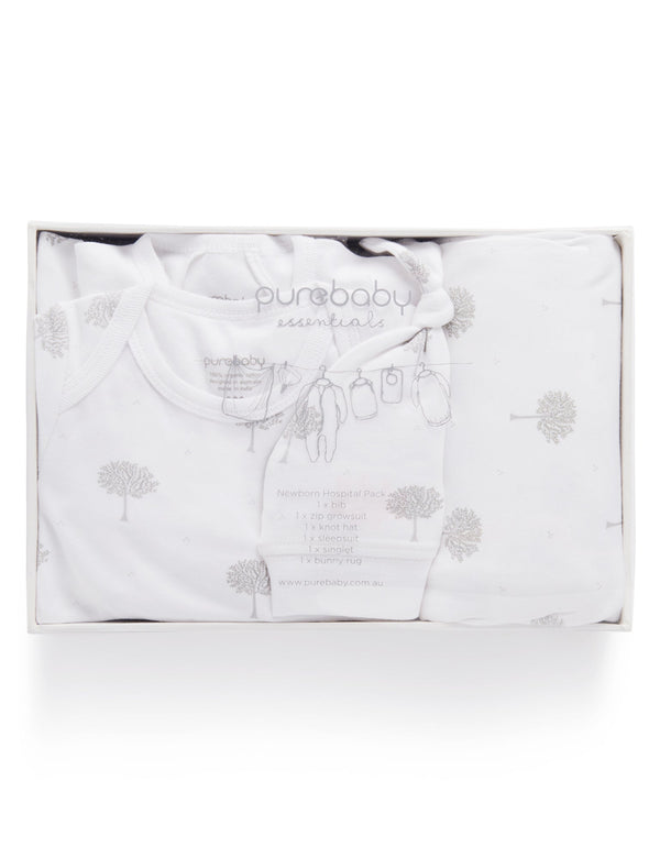Newborn Hospital Pack - Pale Grey Tree