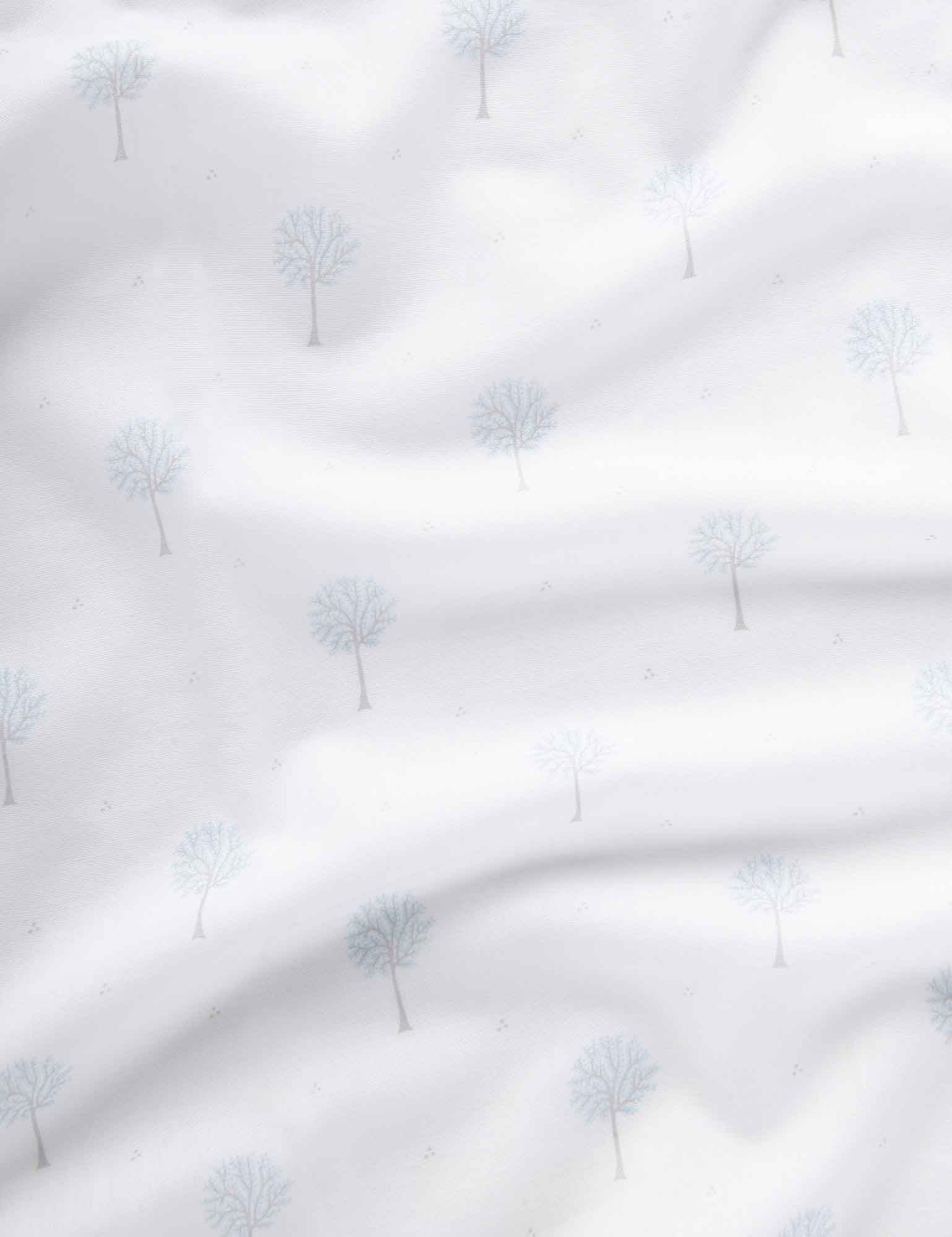 Muslin Wrap 2 Pack - Pale Blue Tree