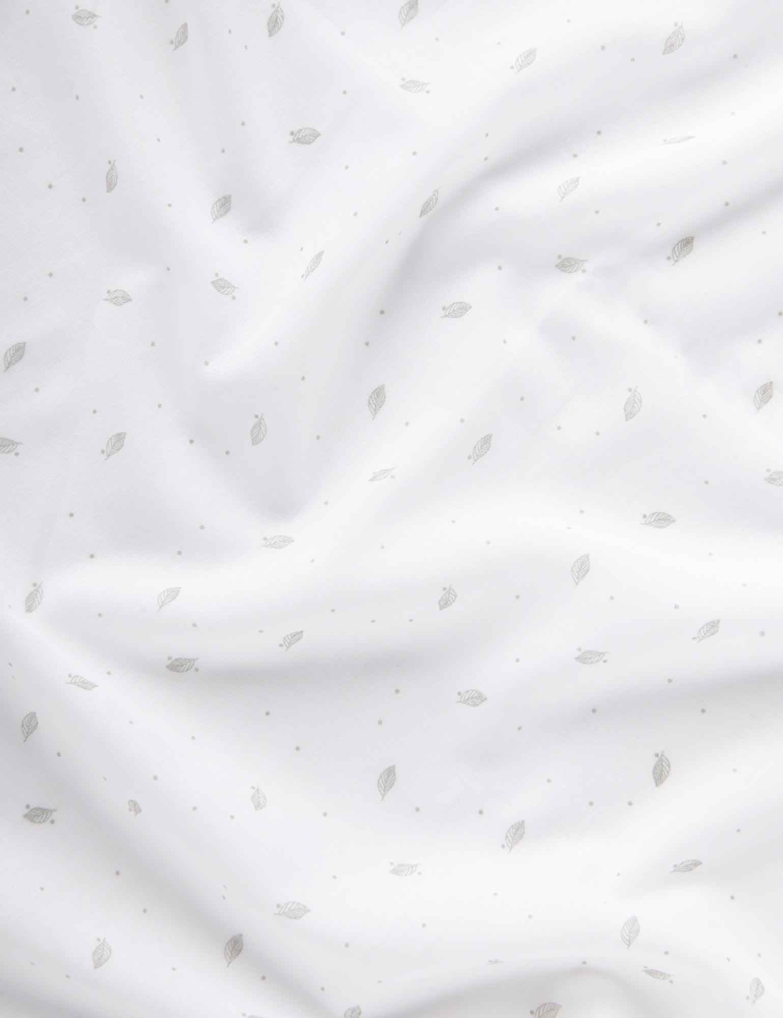 Muslin Wrap 2 Pack - Pale Grey Leaf w Spot