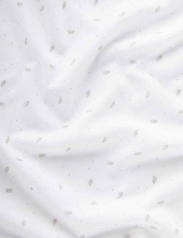 Muslin Wrap 2 Pack - Pale Grey Leaf w Spot