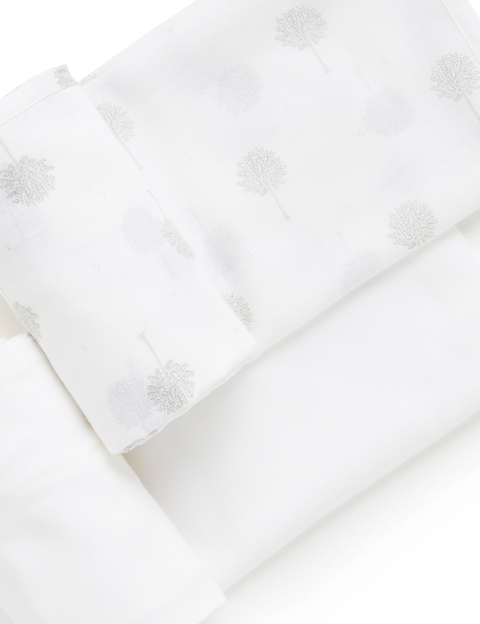 Muslin Wrap 2 Pack - Pale Grey Tree