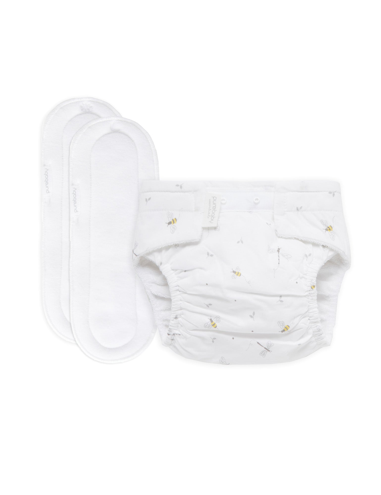 Reusable Nappy Starter Kit - Bumble Bee Print