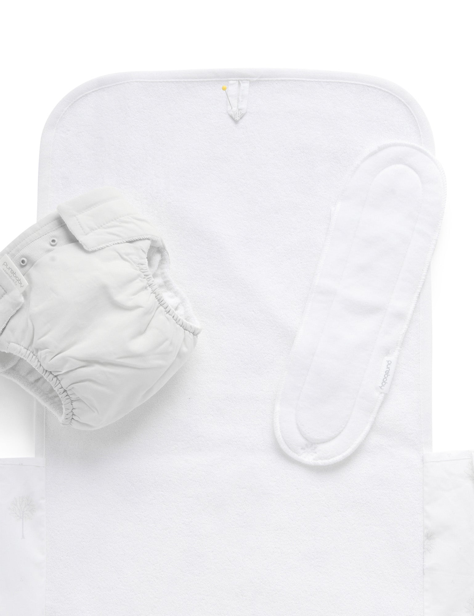 Deluxe Reusable Nappy Pack - Pale Grey Tree