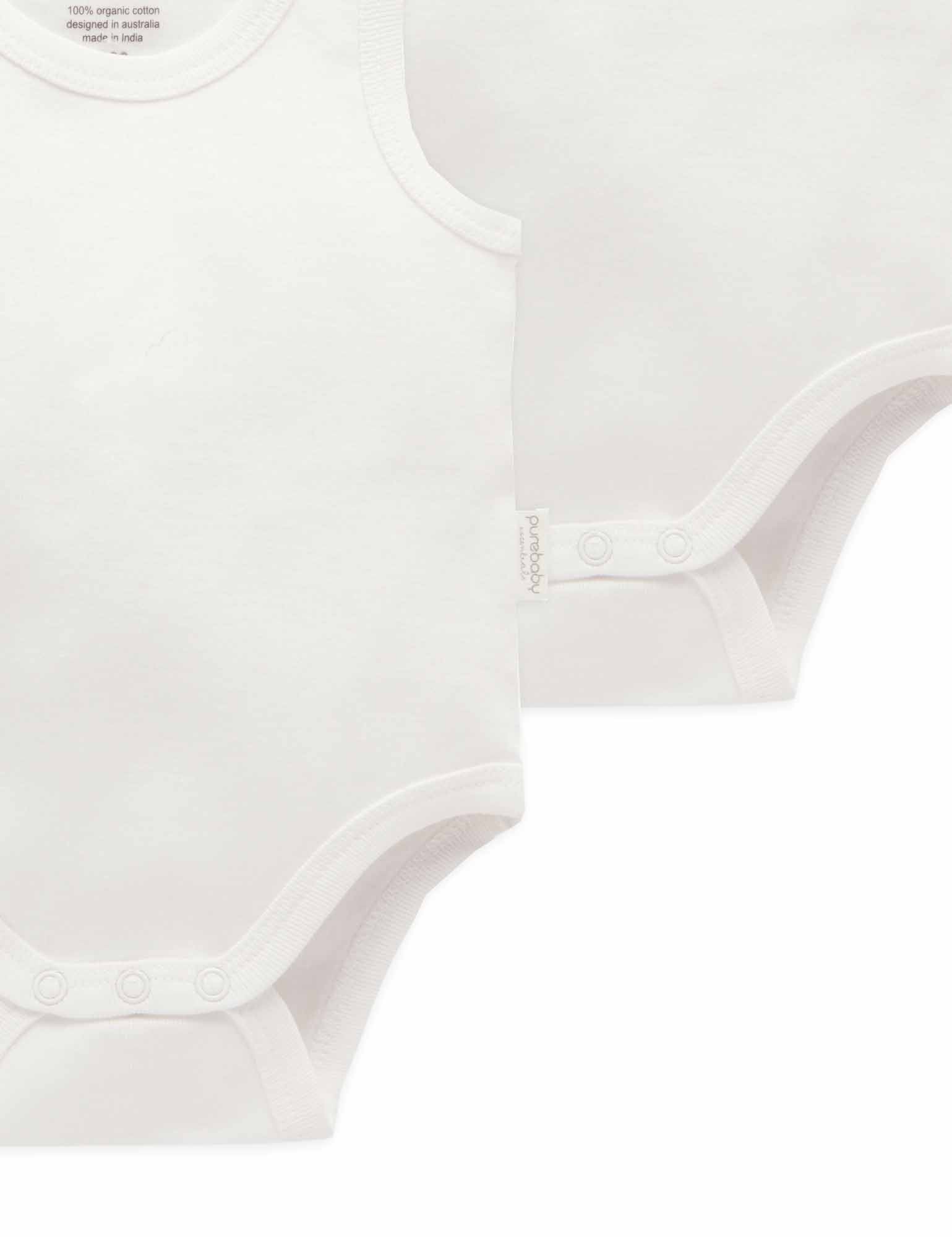 Rib Bodysuit 4 pack - White Pack