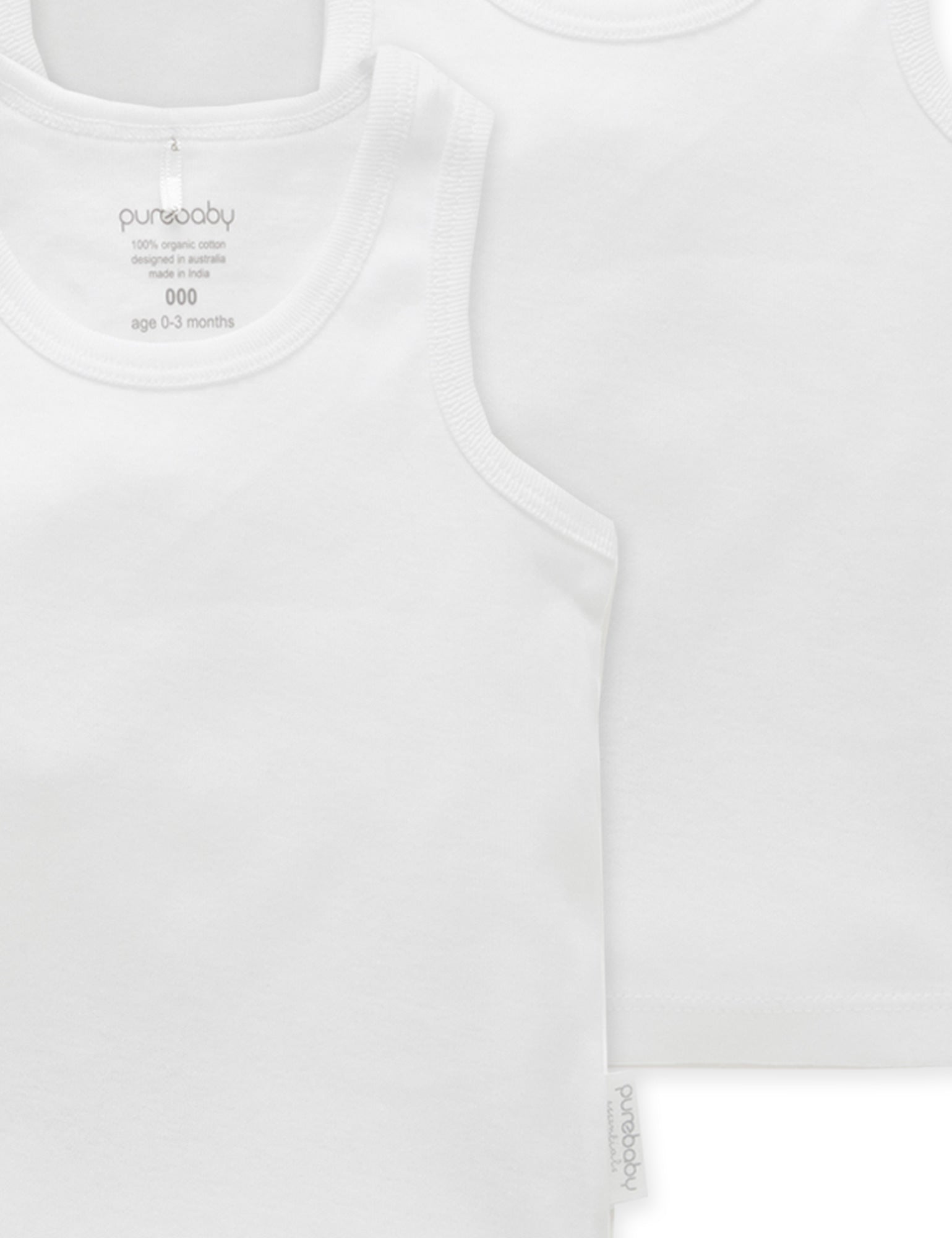 4 Pack Rib Singlet - White Pack