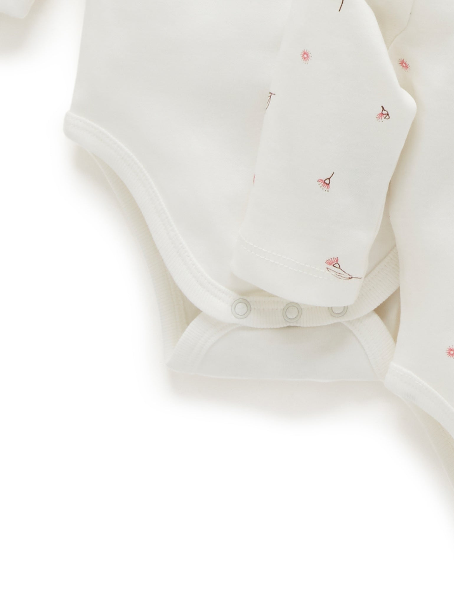 Easy Neck L/S Bodysuit 4 pack - Vanilla Blossom Pack
