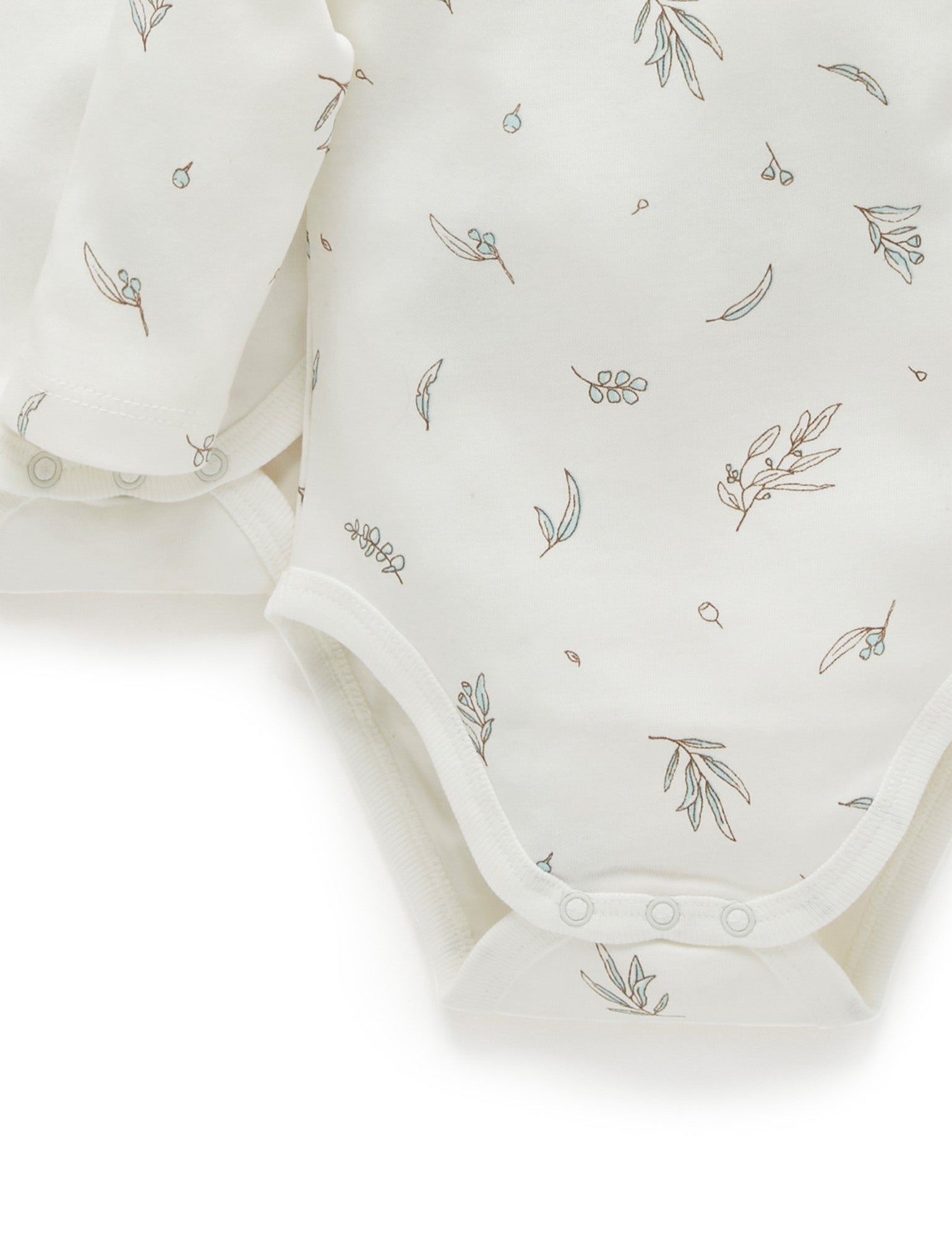 Easy Neck L/S Bodysuit 4 pack - Vanilla Ecualyptus Pack