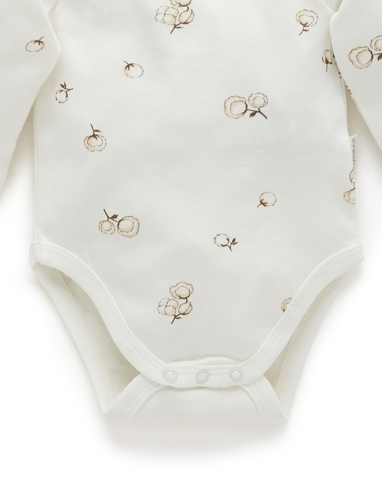 Easy Neck L/S Bodysuit 2 pack - Vanilla Cottonbud Pack