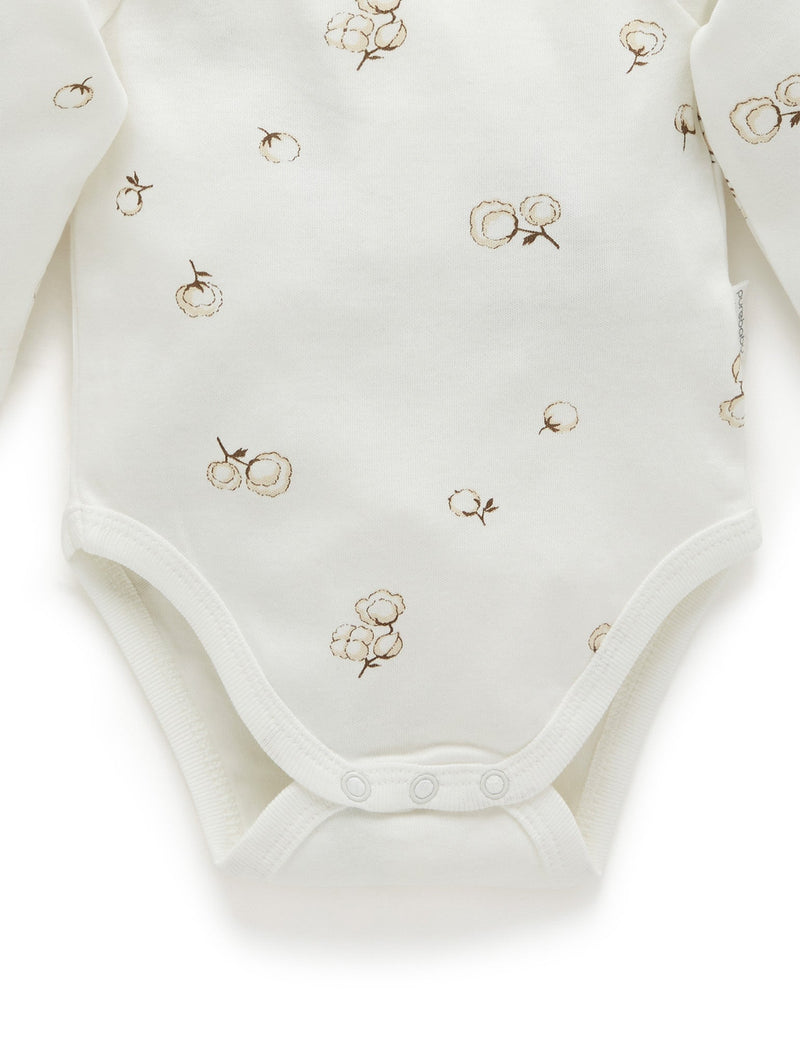 Easy Neck L/S Bodysuit 2 pack - Vanilla Cottonbud Pack