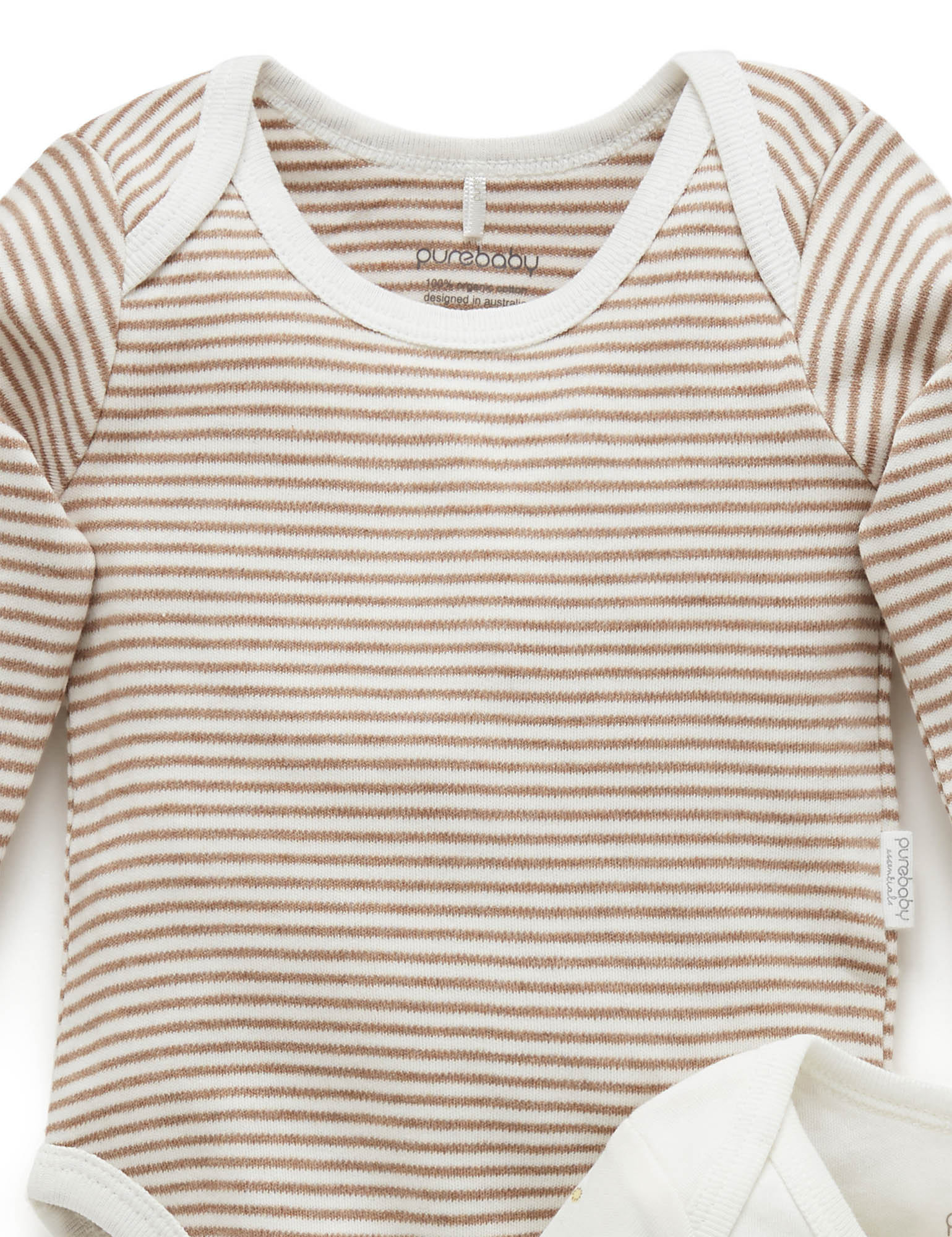Easy Neck L/S Bodysuit 2 pack - Vanilla Wattle Bee Pack