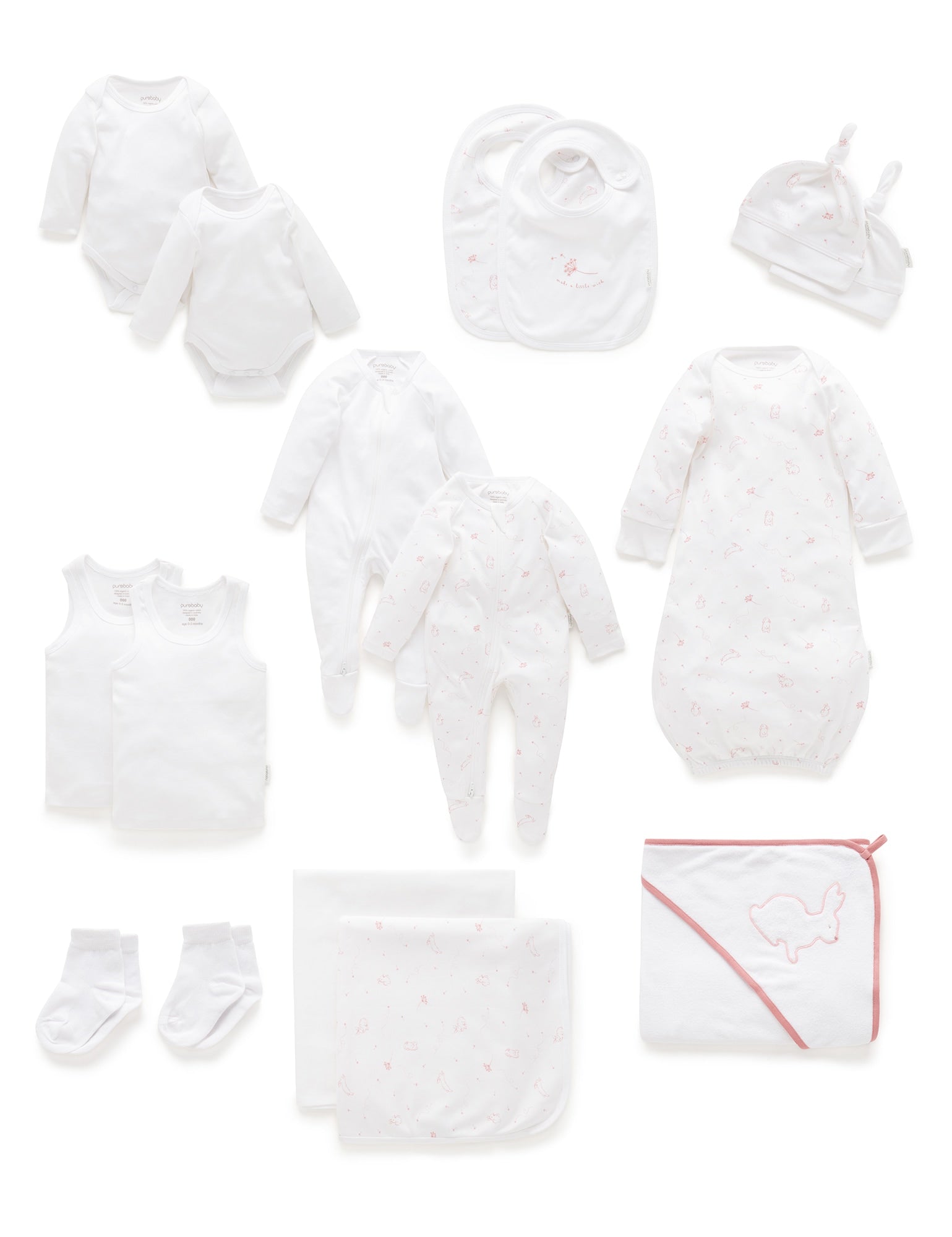 Hospital Bag for Baby - White Crabapple