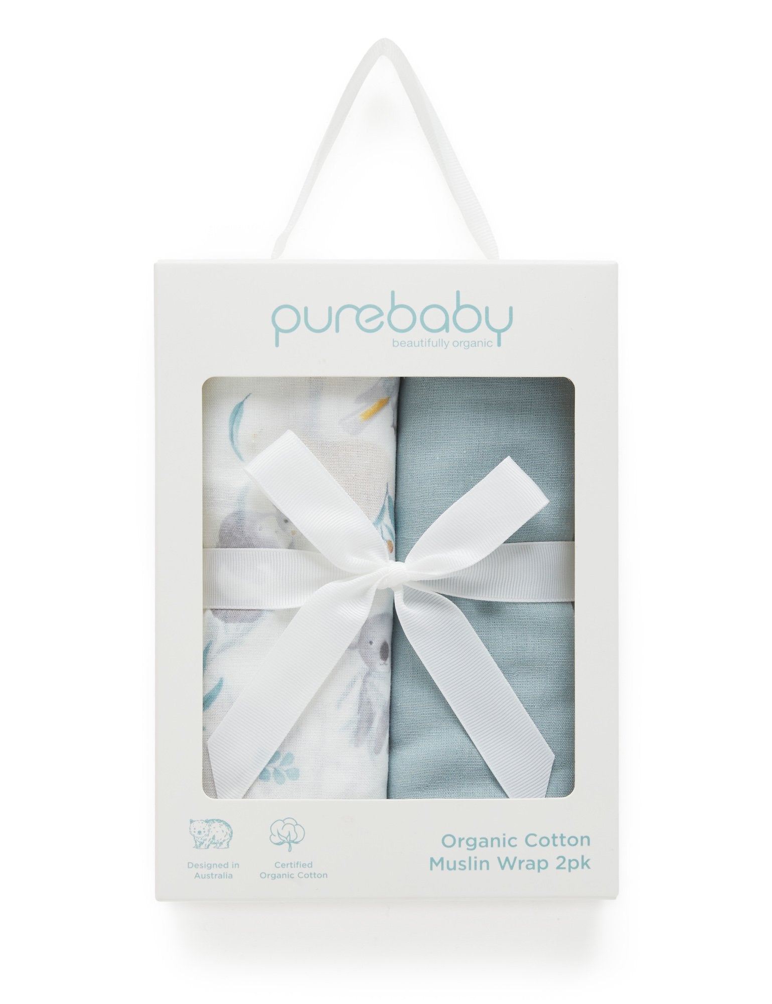 Muslin Wrap Hamper - Eucalyptus Friends Pack