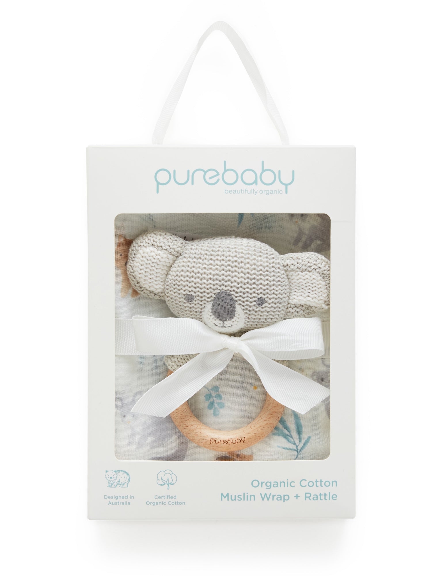 Wrap & Rattle Hamper - Eucalyptus Friends Pack