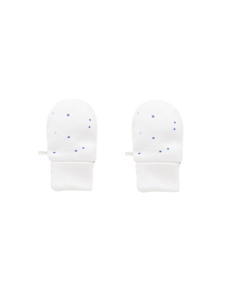 Premi Mittens - Pale Blue Spot