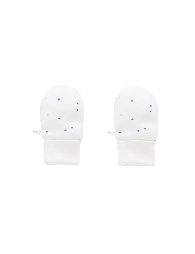 Premi Mittens - Pale Blue Spot