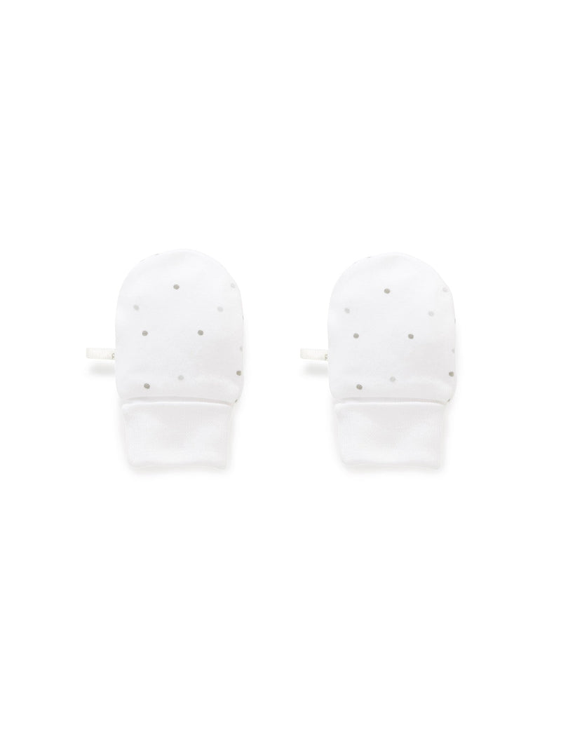Premi Mittens - Pale Grey Spot