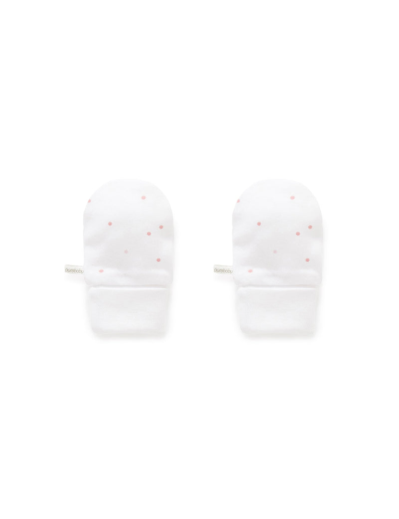 Premi Mittens - Pale Pink Spot