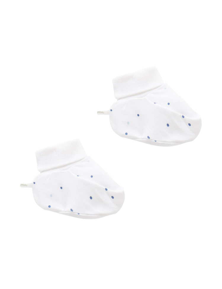 Premi Booties - Pale Blue Spot